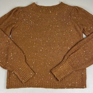 Vero‎ Moda long sleeve loose knit sparkle sweater blouse EUC